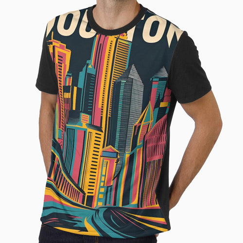 A Digital Pop Art Travel of Houston Texas by PaintedPixels01