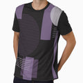 Black and Purple Tones Squares and Circles by CoffeeWires
