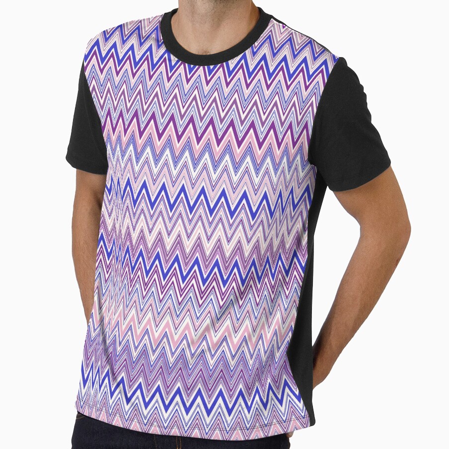 Missoni vintage textile vector seamless repeat pattern purple by Retro Street Studios