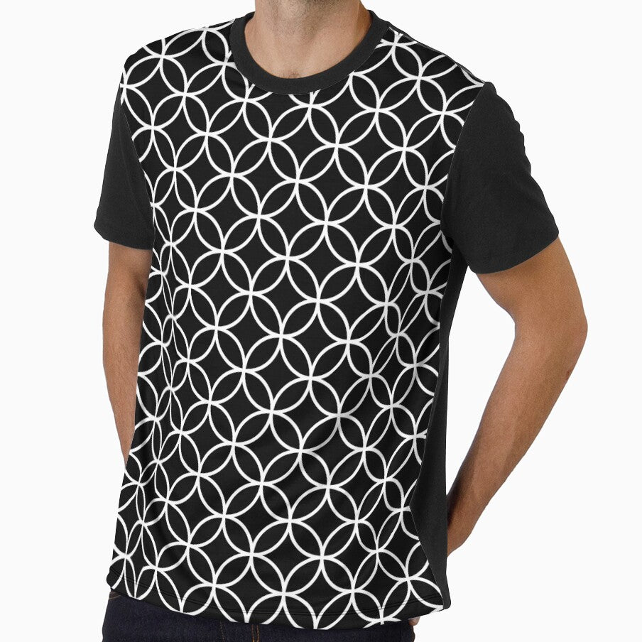 Black and White Overlapping Circles by ColorObsession