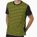 Traditional Japanese Flowers Pattern (black and gold) by Zeroskillanimat Unisex , , , Long Sleeve Tee