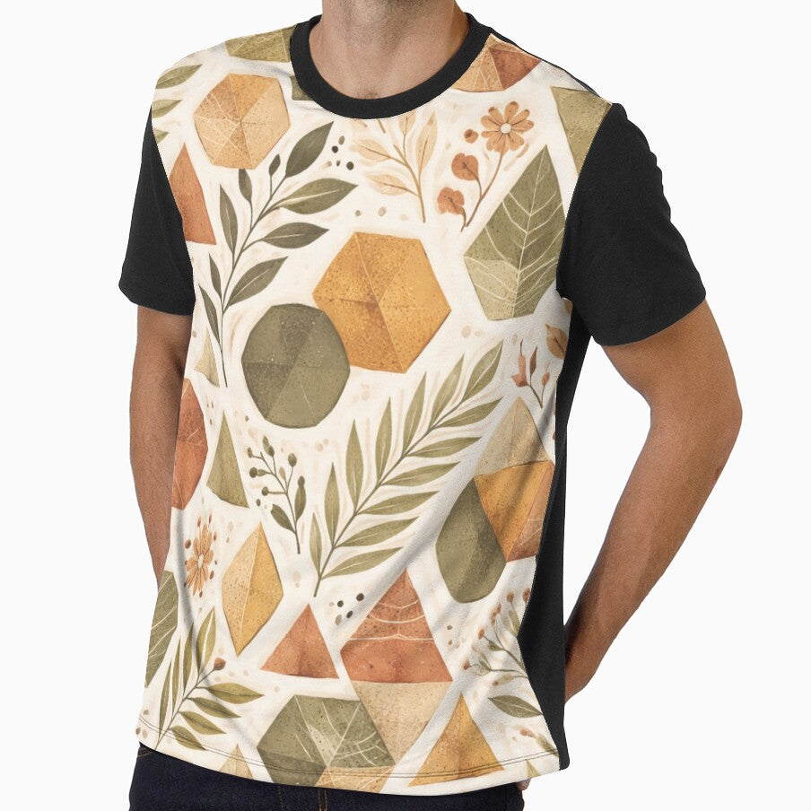 Terracotta Modern Folk Pattern by LuxeFusionArt
