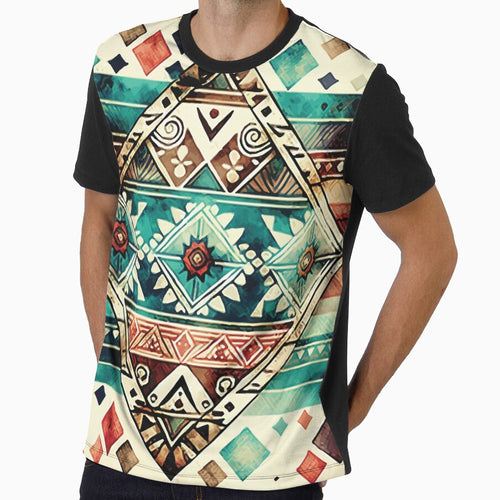 A Turquoise and Sand Aztec Bohemian SouthWest Design - Boho Chic Patterns by GVRDesign