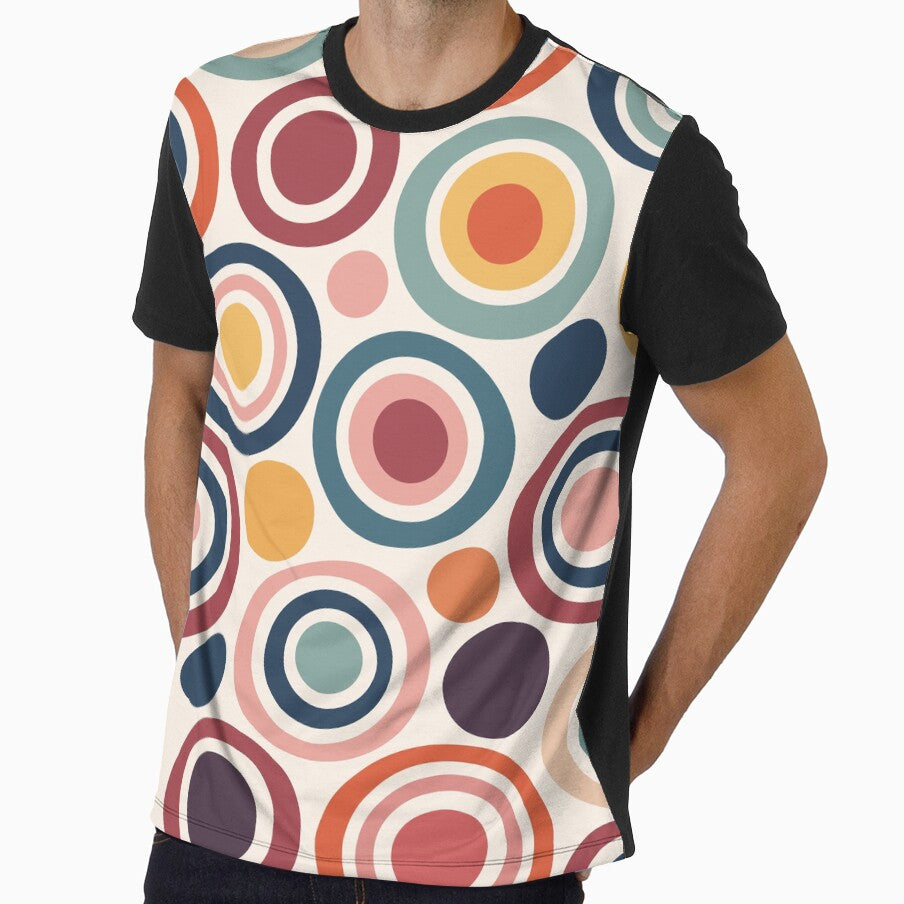 Mid Century Modern Concentric Circles - Retro Abstract Geometric Pattern by Far Out Goods