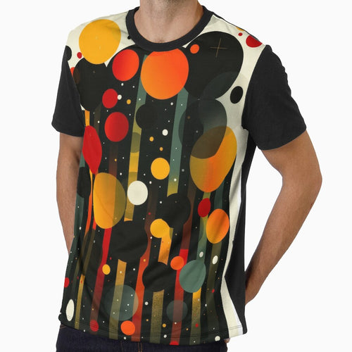 Abstract Colorful Circles in Space by RGShirtWorks