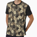 Abstract cracked earth pattern in neutral earthy colors. by Piotrek0001