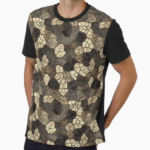 Abstract cracked earth pattern in neutral earthy colors. by Piotrek0001