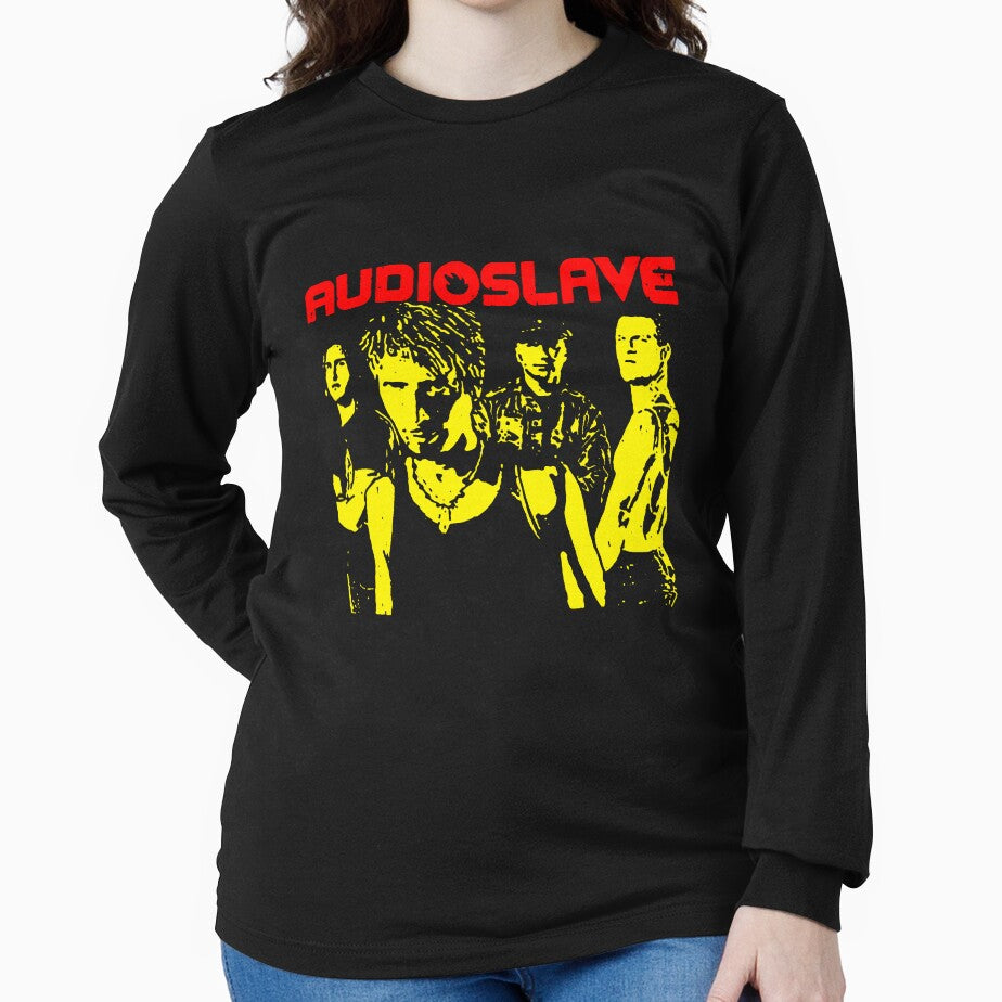 Funny Pose Yellow And Red Band by UntitleProject Unisex , , , Long Sleeve Tee