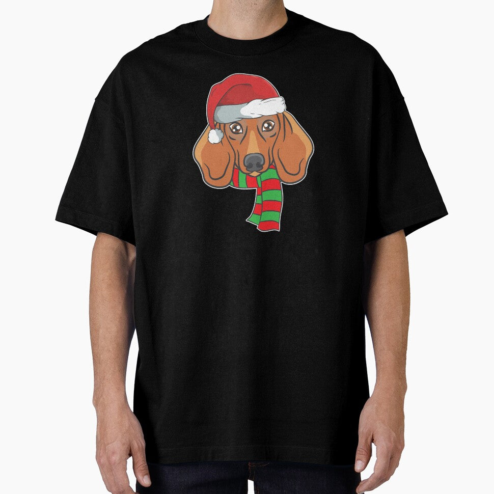 Funny Christmas Dog Xmas Santa Dachshund Holiday Gift by haselshirt