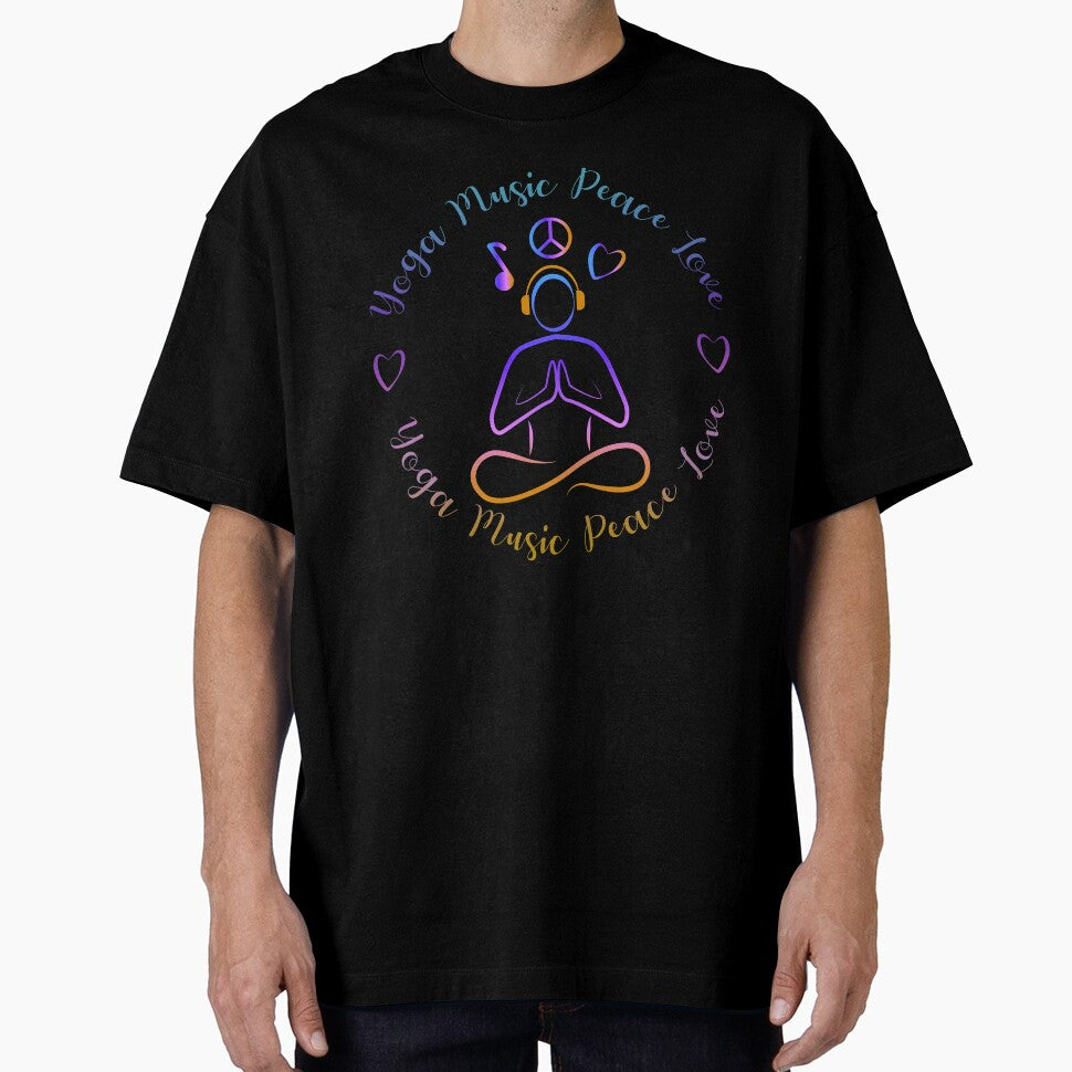 Yoga Music Peace Love by Khushi Graphics