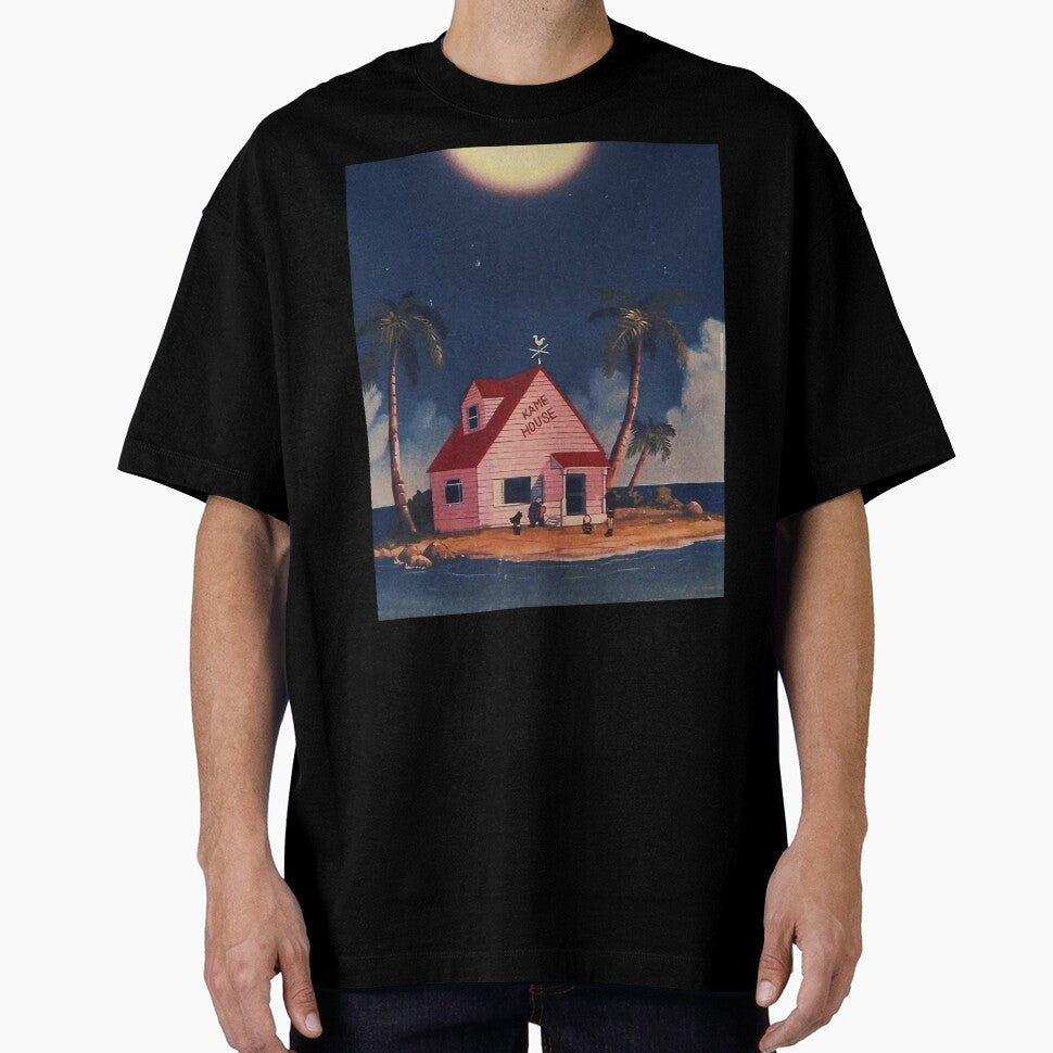 Kame House - Classic Anime Scene by Not Hugo Unisex , , , Long Sleeve Tee