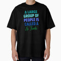 A Large Group of People "No Thanks" by AntiJolly Unisex , , , Long Sleeve Tee