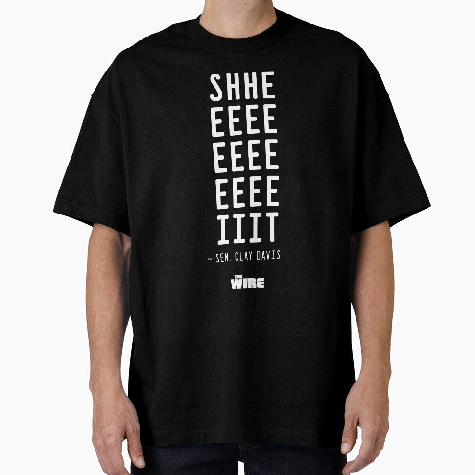 The Wire - Sheeeeeiit ~ Clay Davis by DrunkenDoodles Unisex , , , Long Sleeve Tee