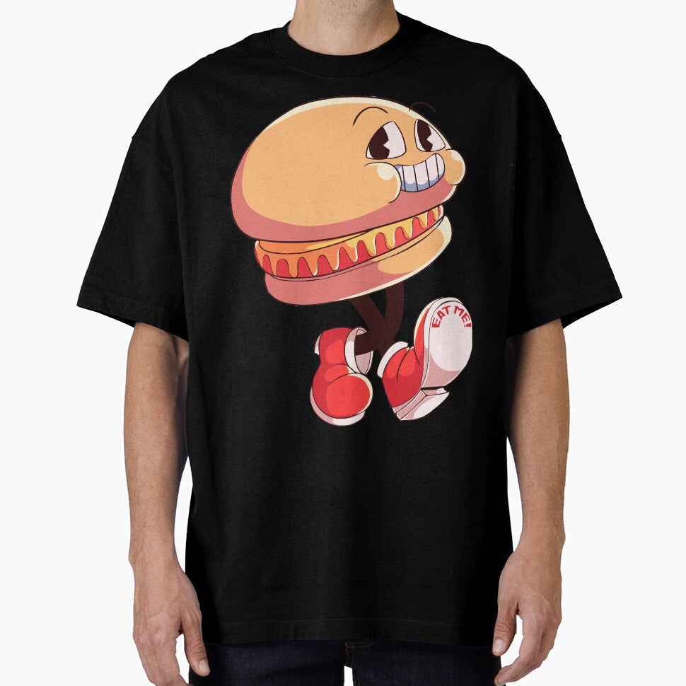 The Mr Happy Burger walk in by sarazabrand Unisex , , , Long Sleeve Tee