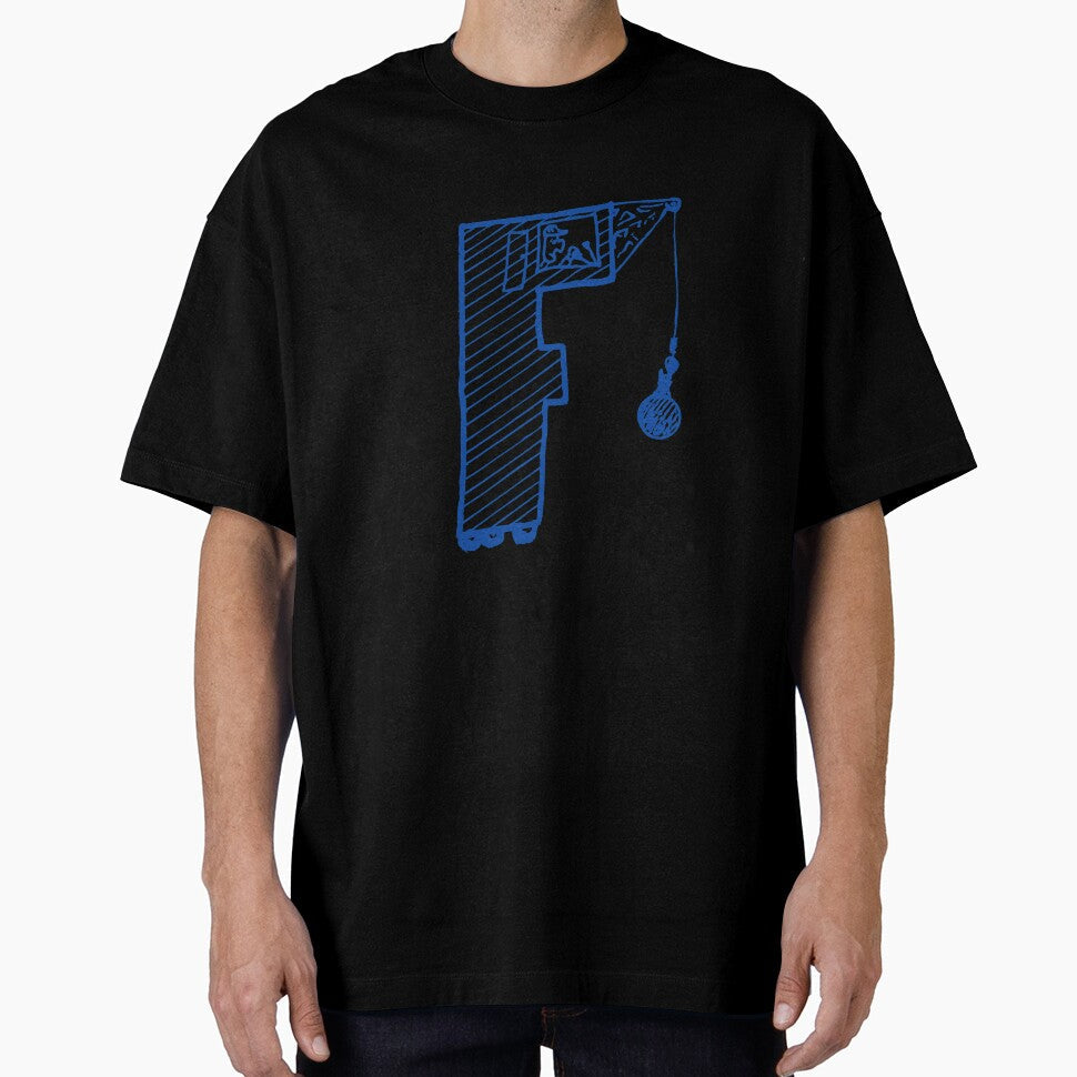 Moving letter Initial Monogram F by Rajeev Singh Unisex , , , Long Sleeve Tee