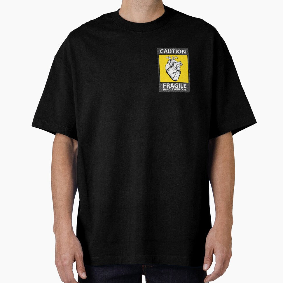 Caution Fragile Heart by TeeeeeeTime Unisex , , , Long Sleeve Tee