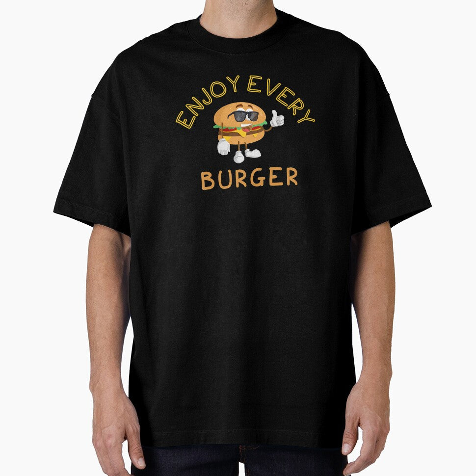Enjoy Every Burger by Thushara Dissanayake Unisex , , , Long Sleeve Tee