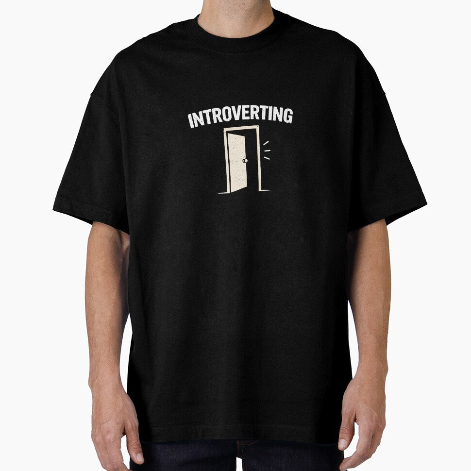 Introverting Funny Introvert Meme Design by Tropivaro Unisex , , , Long Sleeve Tee