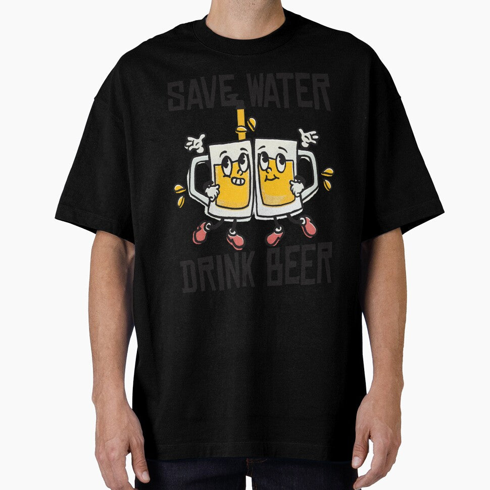 Save water Drink beer by HandicraftArt Unisex , , , Long Sleeve Tee