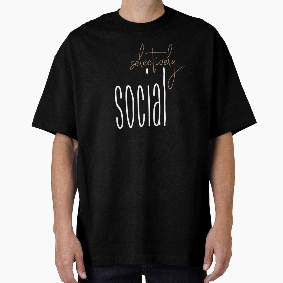 Selectively Social - Meme by Léni Carpentier Unisex , , , Long Sleeve Tee