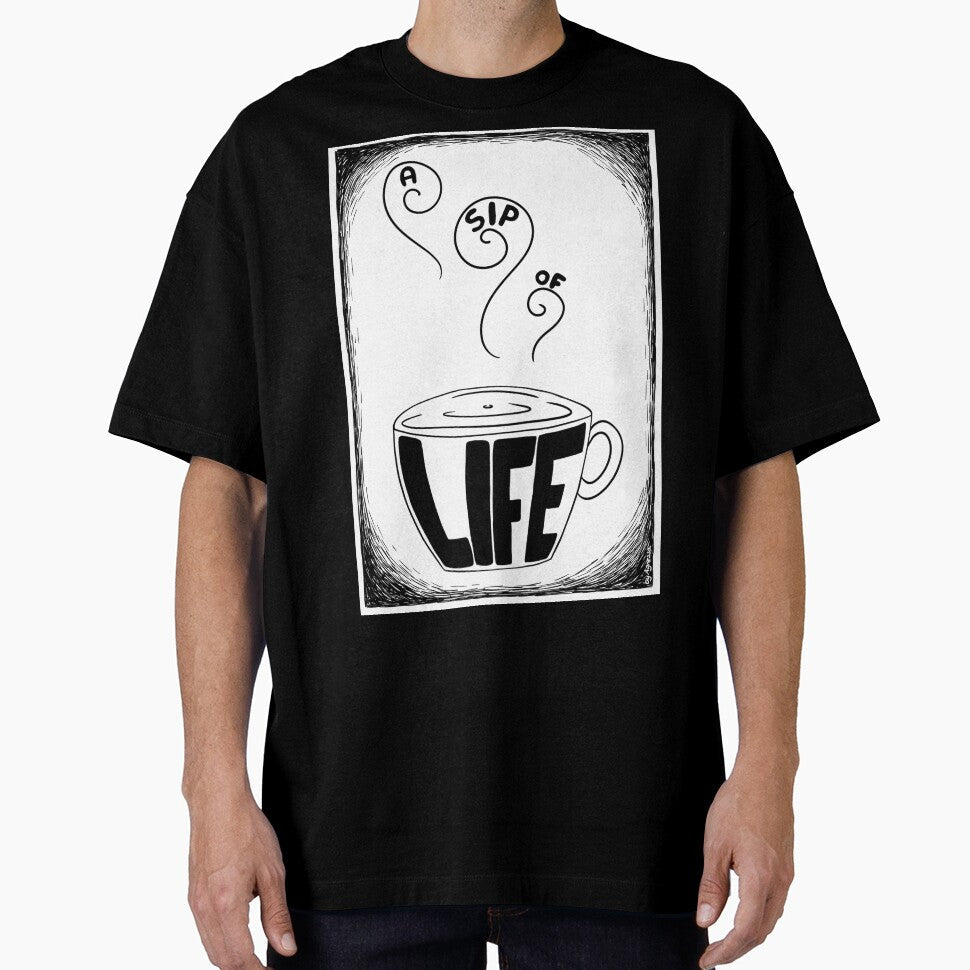 Coffee Time with cover by ByAgnessa Unisex , , , Long Sleeve Tee