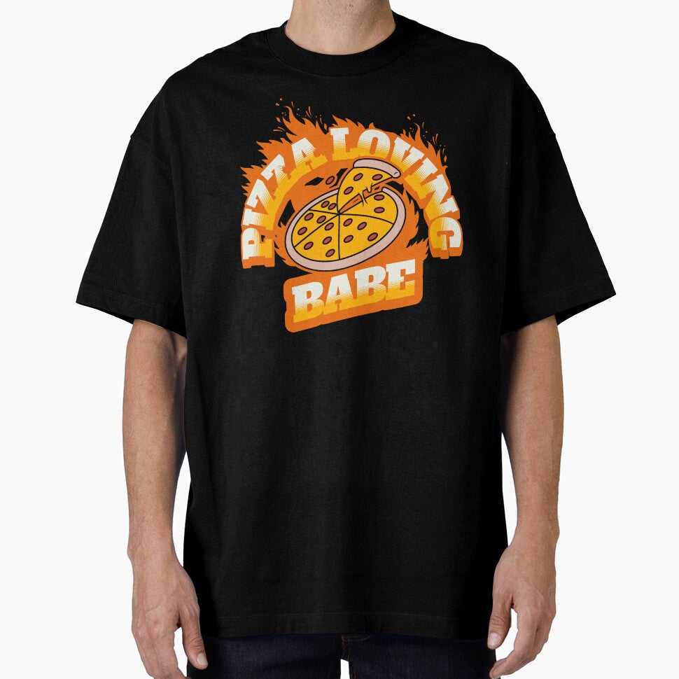 Pizza Loving Babe by NuttySqueaky Unisex , , , Long Sleeve Tee