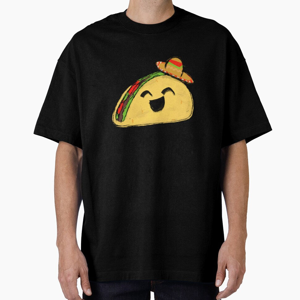 Cute Taco by Square Box Design Unisex , , , Long Sleeve Tee