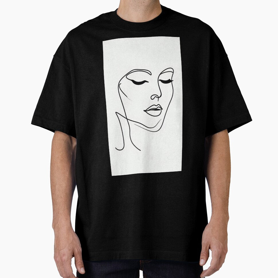 Minimalist Line Art Face – Elegant Modern Portrait by VektorVibe