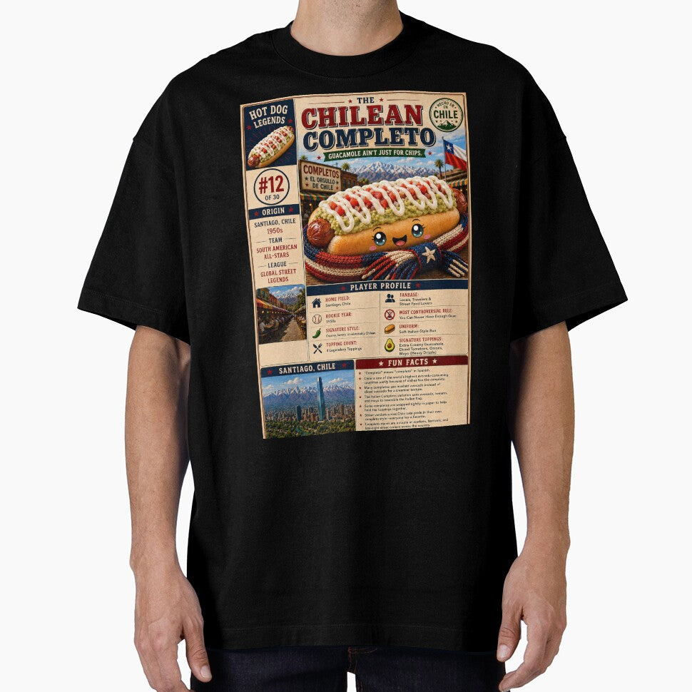 Hotdog Heros Chilean Completo Dog by 1mooreroy Unisex , , , Long Sleeve Tee