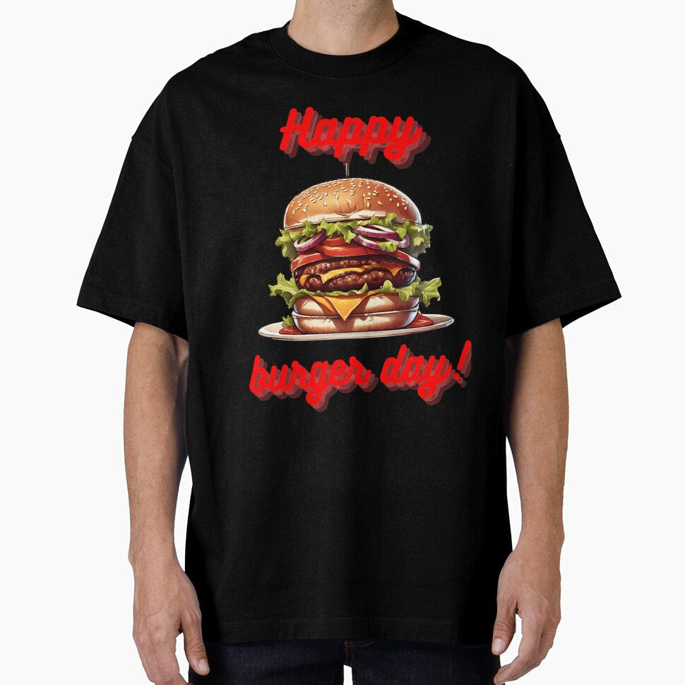 Happy burger day! - Hamburger day for you! by PXEpic Unisex , , , Long Sleeve Tee