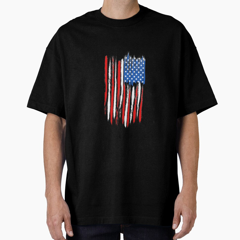 Distressed USA Flag Design For Men and Women by AllStarMerch Unisex , , , Long Sleeve Tee
