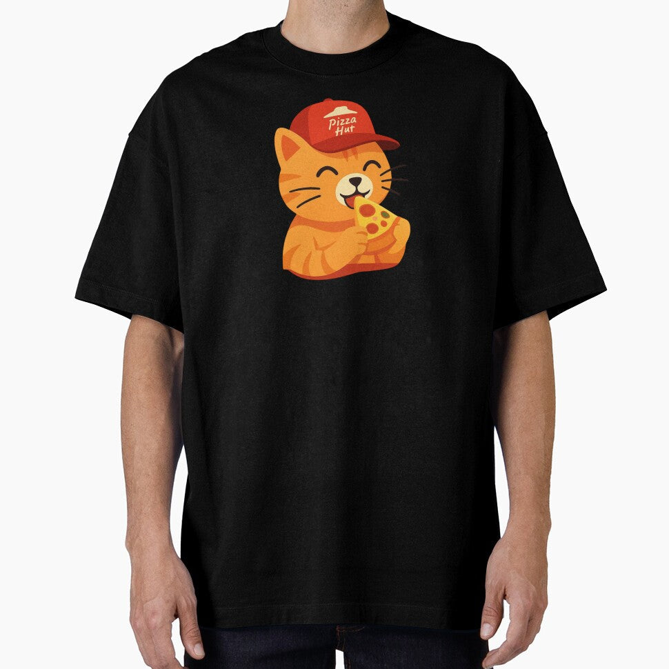 Cat Pizza Hut by JunaForYou Unisex , , , Long Sleeve Tee