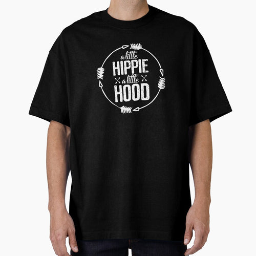A little hippie a little hood quote white design arrow by alenaz