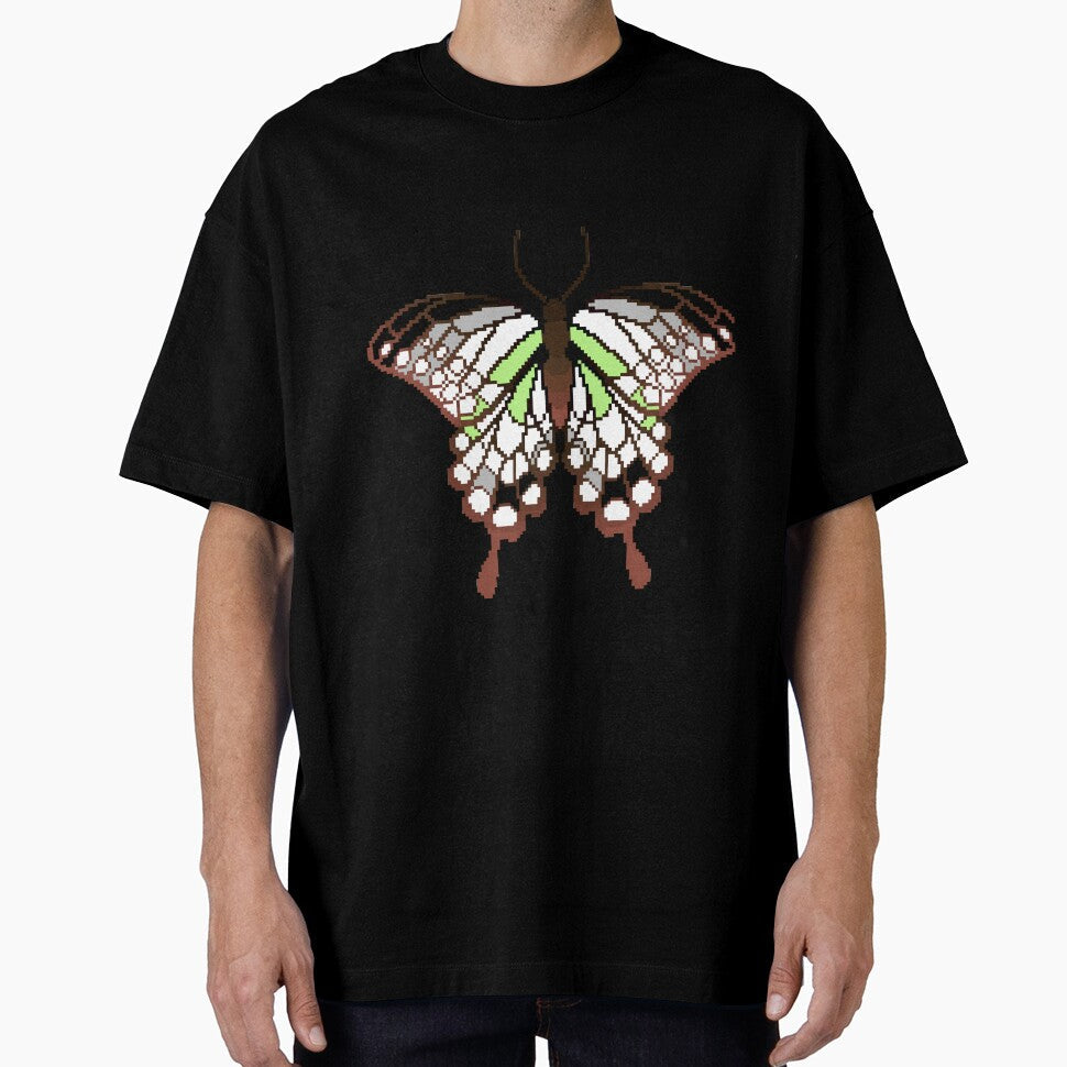 Agender Pride Butterfly by MetallicWings15 Unisex , , , Long Sleeve Tee