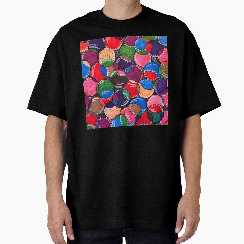 Vibrant Colorful Bubbles - Hand Drawn Marker Pattern by StudioWenti