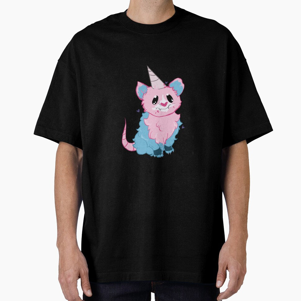 Cotton Candy Possum by ScribbledByPeach Unisex , , , Long Sleeve Tee