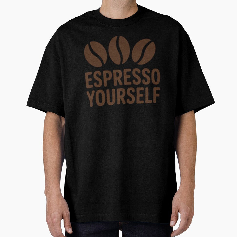 Coffee Lover Design – Espresso Yourself by AGRO ART Unisex , , , Long Sleeve Tee