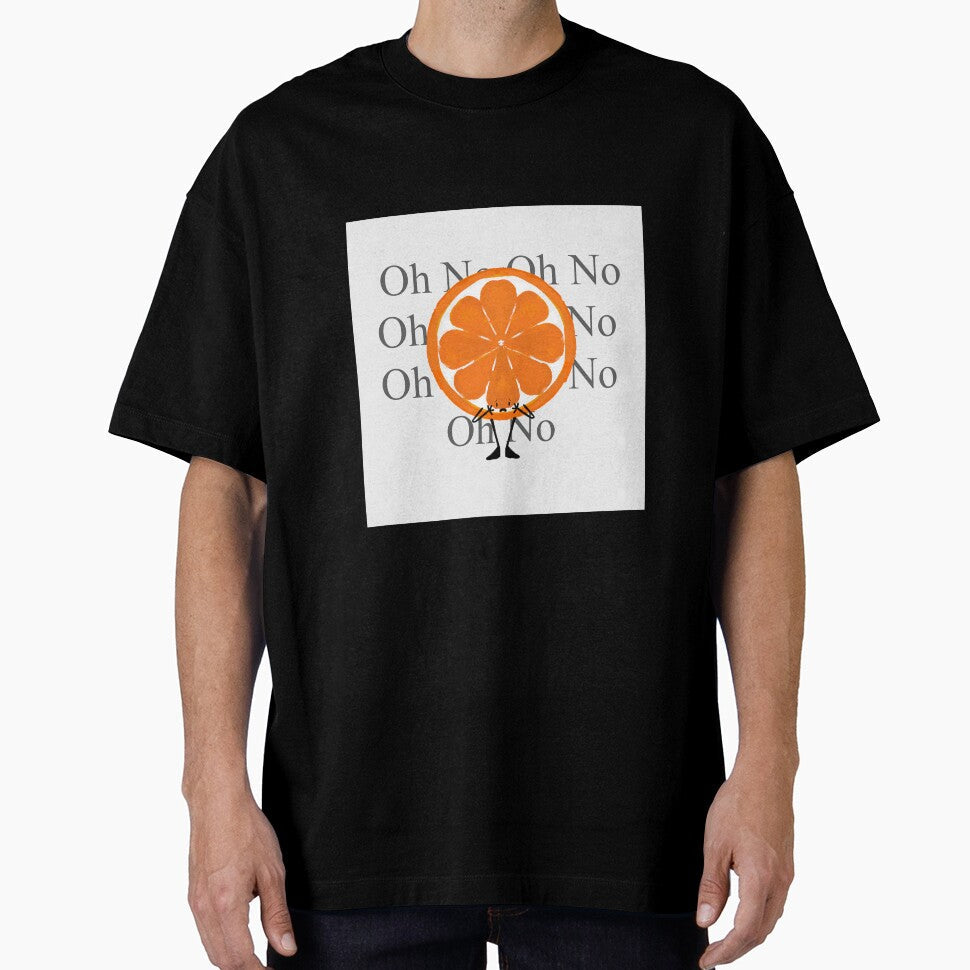 Oh No Oh No it’s a worrying orange by Racoondoesart Unisex , , , Long Sleeve Tee