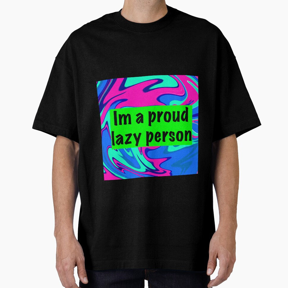 im a proud lazy person by sarina G Unisex , , , Long Sleeve Tee
