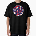 Red, White and Blue Abstract Circles by ColorPopArtBoutique
