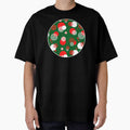 Red and Green Abstract Christmas Circles by ColorPopArtBoutique