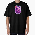 Magical Illustration Cute Pink Octopus Vibrant Colorful Psychedelic Pastel Flowers Sad Eyes by SassyArtistry