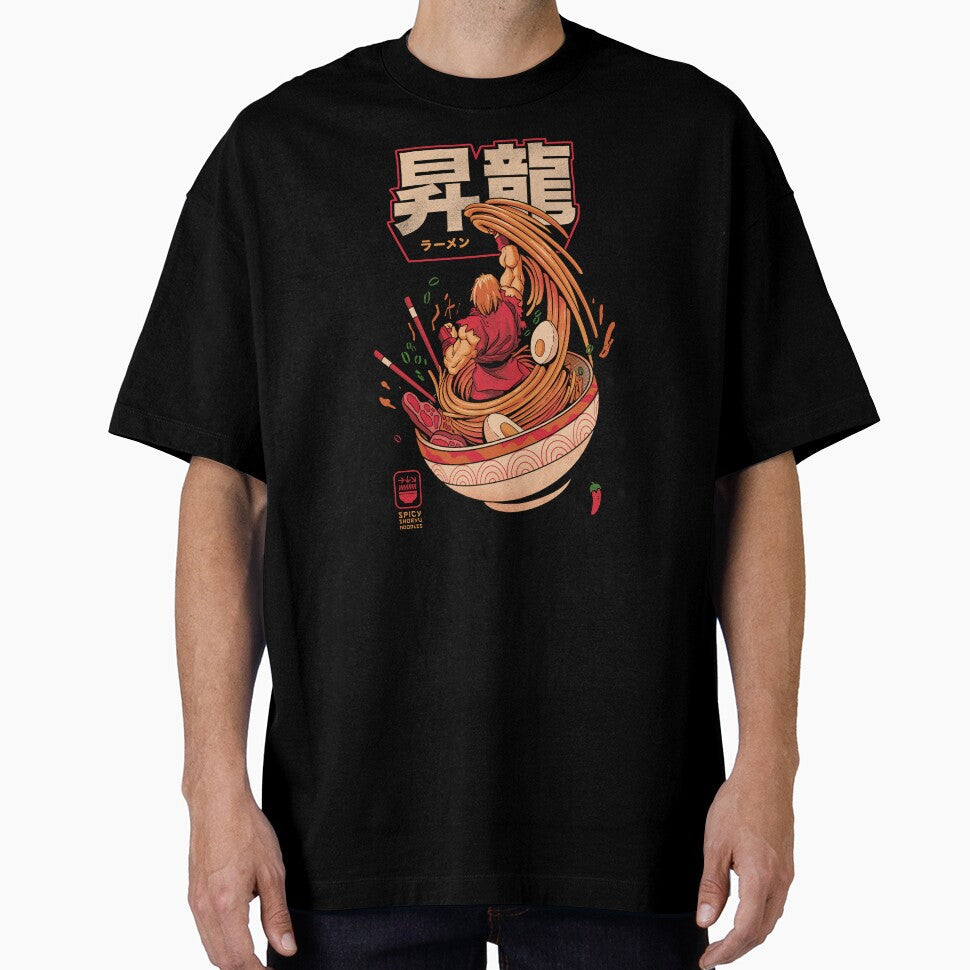 Spicy Shoryu Noodles by Madkobra Unisex , , , Long Sleeve Tee