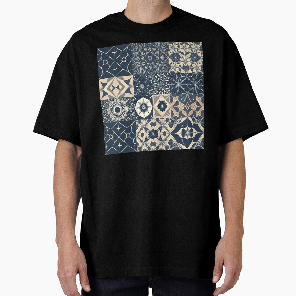 Decorative Shapes by HebaRK Studio Unisex , , , Long Sleeve Tee