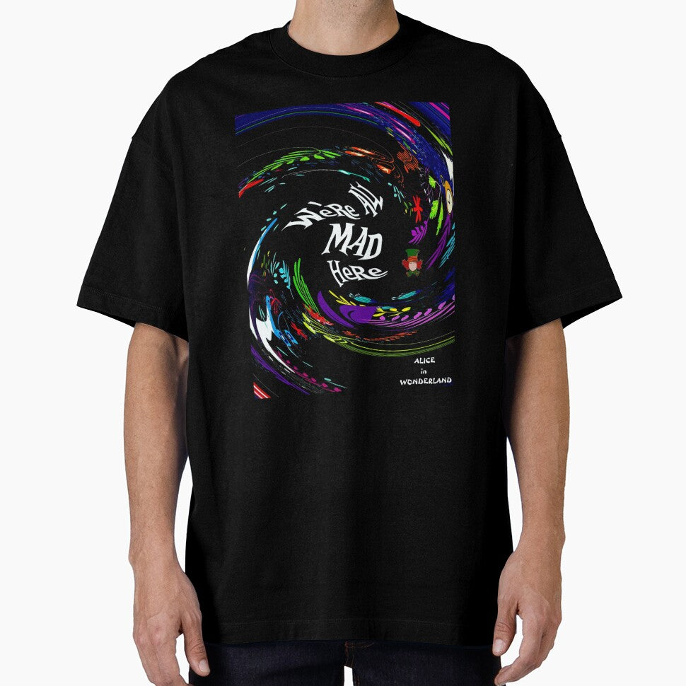 ALICE in WONDERLAND : Abstract Psychedelic Mad Fantasy Print by posterbobs