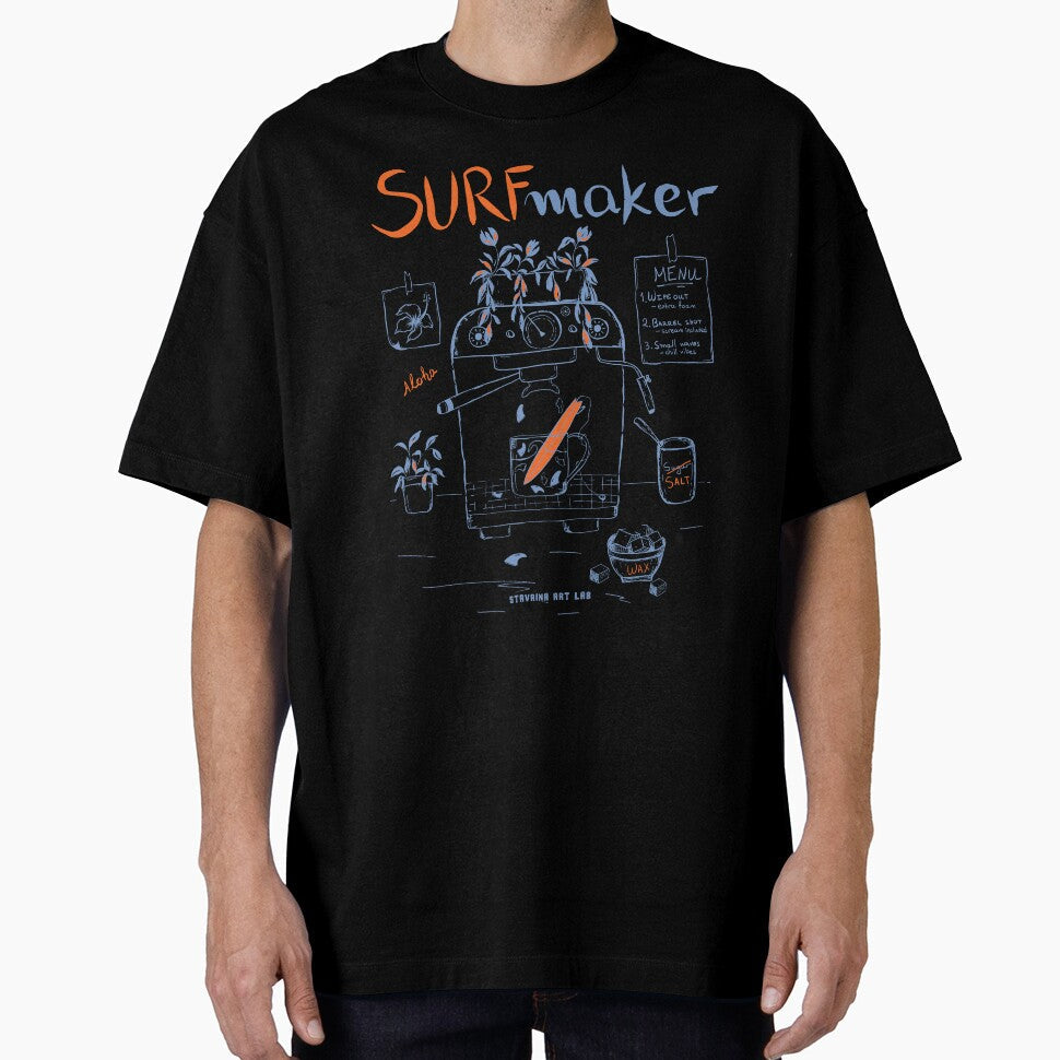 Surf Maker Coffee Machine by Stavrina_Art_Lab Unisex , , , Long Sleeve Tee