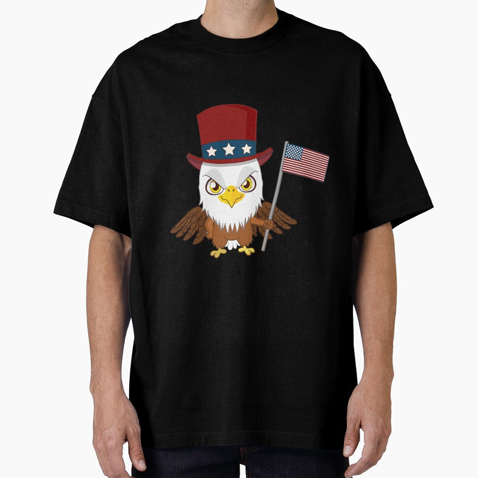 Patriotic American Eagle Holding USA American Flag by AllStarMerch Unisex , , , Long Sleeve Tee