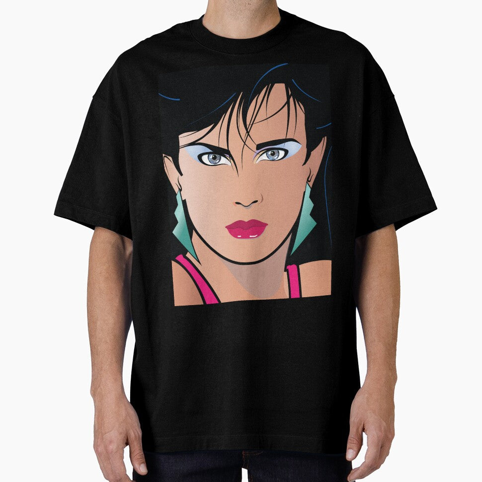 Pop Art Beautiful Woman Popart Portrait of Veronica by Frank Schuster Unisex , , , Long Sleeve Tee