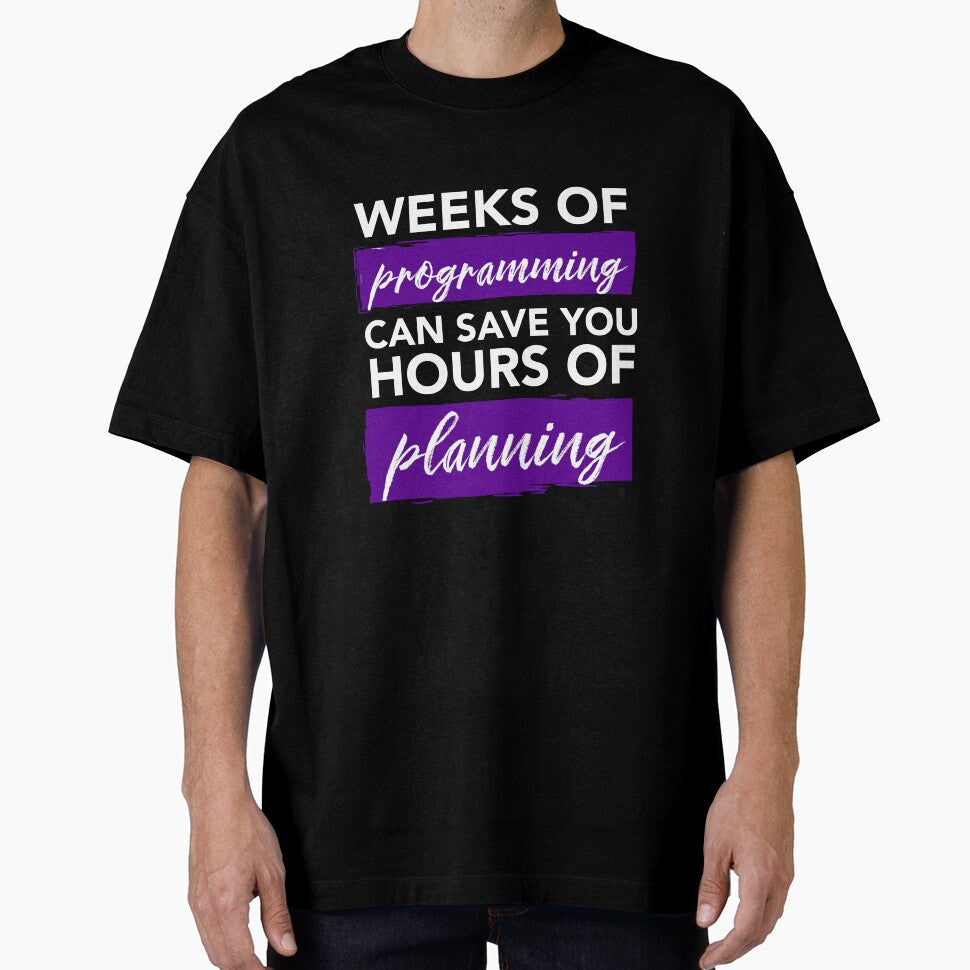 Weeks of Programming - Funny Programming Jokes - Dark Color by Programming Jokes