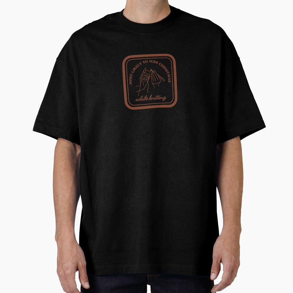 Most likely to miss Christmas while knitting by 442b Unisex , , , Long Sleeve Tee